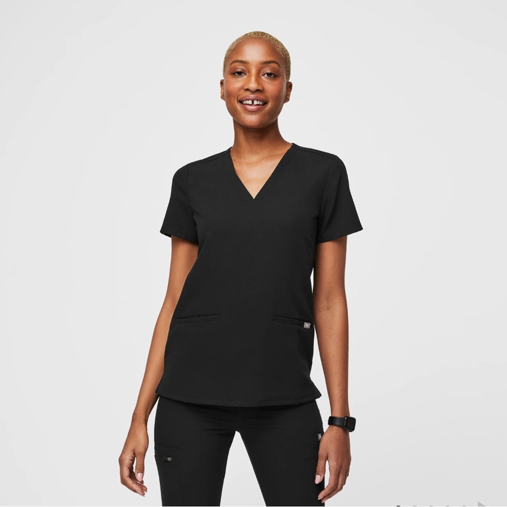 Figs Black Scrub Set, Pants and Top
